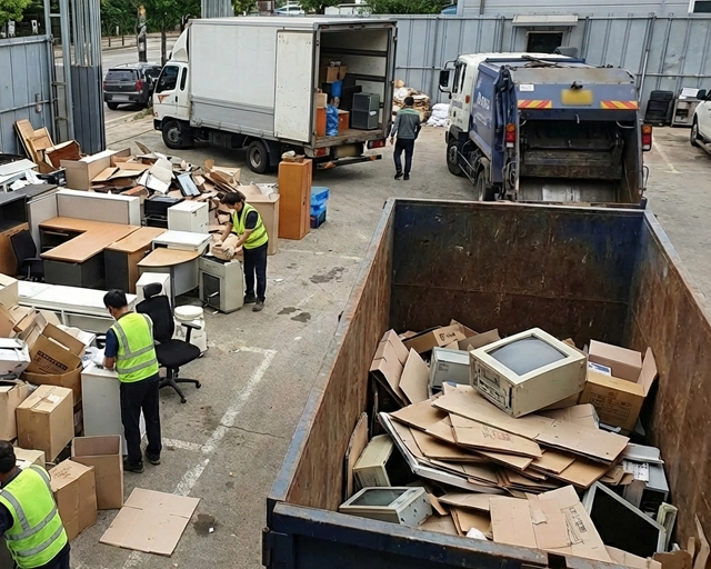 사무실 상가 청소 현장